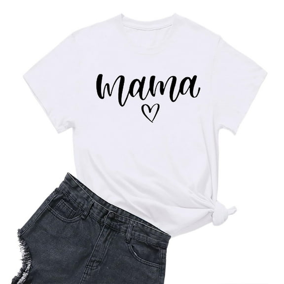 Women's Fashion Alphabet Print Graphic T Shirt Cute Design, Comfortable Material, Suitable for Daily and Special Occasions