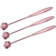thumbnail image 1 of Cucharas de acero inoxidable con mango largo, cucharas mezcladoras para té, cóctel, café, agitador, flor de cerezo de oro rosa, 3 uds., 1 of 5
