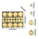thumbnail image 3 of Uuiauoio 40pcs Champagne Christmas Ball Ornaments Set Shatterproof Christmas Ball for Xmas Tree Xmas Ornaments Balls with Hanging Loop for Xmas Wedding Holiday Party Wreath Home Decor, 3 of 6