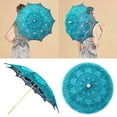 thumbnail image 2 of Elegant Lace Design Photography Umbrella Prop For Wedding Dance Events With Wooden Handle And 82cm Diameter, 2 of 8