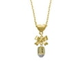 thumbnail image 2 of Delight Jewelry Goldtone Love, Faith, Pray, Peace, Joy, Hope Spinner Gold tone Heart Necklace, 2 of 4