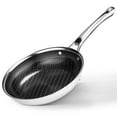 thumbnail image 2 of Ktaxon 10-Inch Stainless Steel Pan, Hybrid Nonstick Frying Pan, Skillet, 3-Ply Cookware, Dishwasher & Oven Safe, 2 of 14