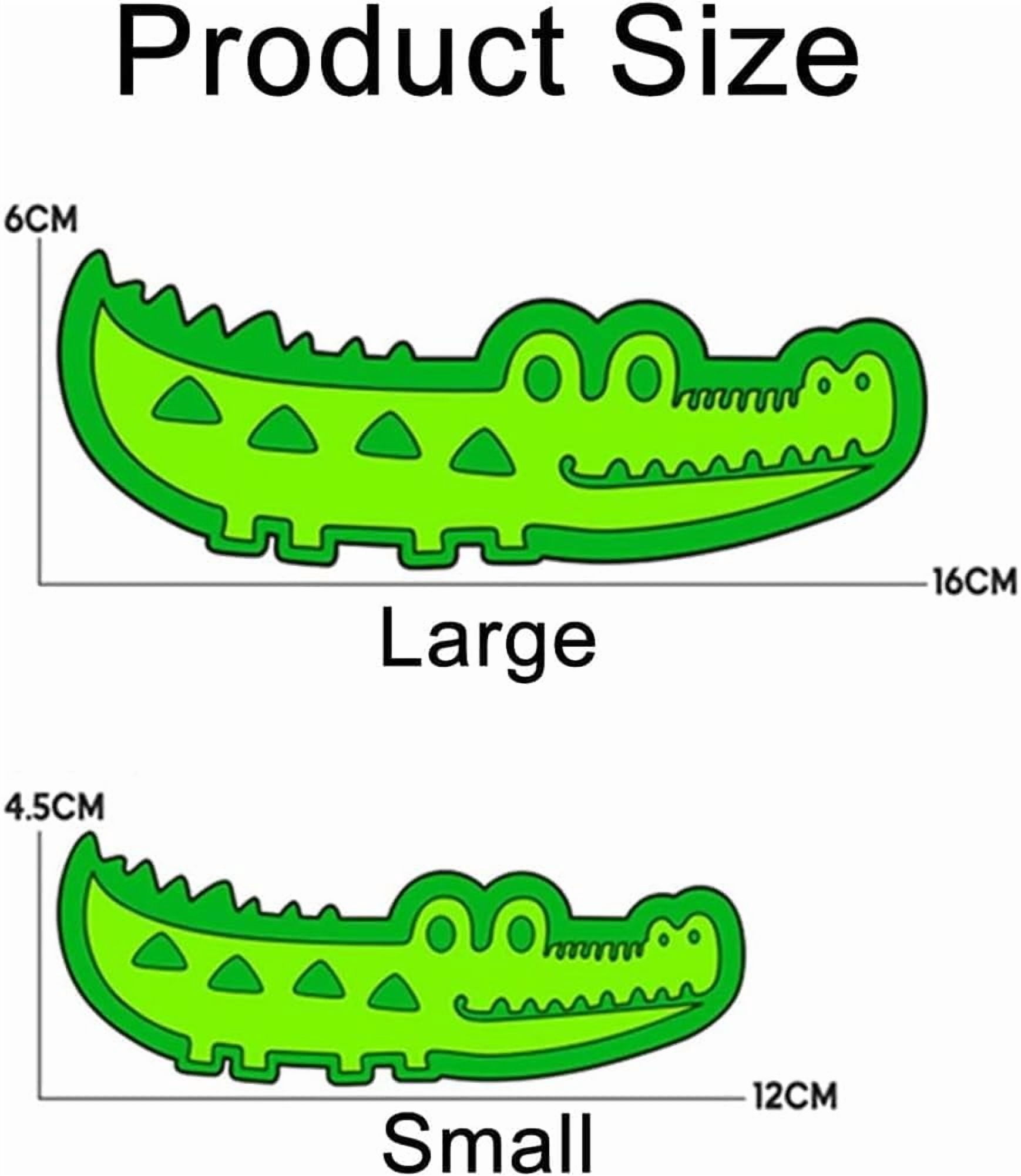 Slow Feed Chew and Fetch Crocodile Dog Toy, Interactive Slow Feeder Puzzle for Snack Stash, Play & Teeth Cleaning, for Large, Medium & Small Dogs