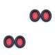 thumbnail image 1 of Matsuzay 1 par de almohadillas para auriculares Auriculares de cuero PU Almohadillas para auriculares Reemplazo de malla fina para Q10 Q30 Q10 / Q10/Negro rojo 2Conjunto, 1 of 6
