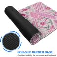 thumbnail image 6 of Long Mouse Pads for Desk,Pioneer Flower Floral Print Pattern Desk Mats on Top Of Desks, Desk Mouse Pad Extra Large with 3mm Non-Slip Base and Stitched Edge for Gaming,Office,Work,Home 47.3"x23.6", 6 of 6