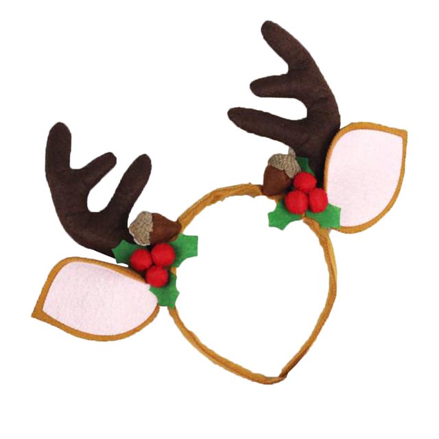 1 Set Elk Hair Band Felt Applique Material Diy Paquete Regalos de Navidad Hugo Kit de fieltro de navidad