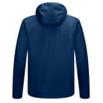 thumbnail image 6 of Little Donkey Andy Men's Lightweight Hooded Softshell Jacket for Running Travel Hiking, Windproof, Water Repellent Dark Blue Size M, 6 of 7
