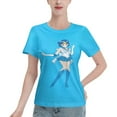 thumbnail image 1 of T-Shirt Basique à Manches Courtes pour Femmes Sailor Moon Mizuno Ami, 1 of 6