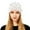 White, variant on AWZXDE Fashion Rhinestone Detail Beanie Hats For Women Edgy Style Knit Pullover Cap With Studs For Autumn Winter Blue