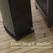 Fluance Reference High Performance 3-Way Floorstanding Loudspeakers with Down-firing 8 Subwoofers for 2-Channel Stereo Listening or Home Theater System - Black Ash/Pair (XL8F)