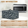 thumbnail image 5 of TSOVTHRID Vintage Leaf Print Toaster Oven Cover Dust-Proof Microwave Oven Cloth Cover with Handle Kitchen Machine Covers Case Protections Protector, 20.9"W x 15.7"D x 12.4"H, L, 5 of 7