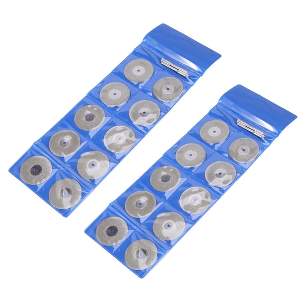 20 Piezas Accesorios 35mm Disco de Corte de Diamante para Disco de Muela de Metal Mini Circular para Taladro Herramienta Rotativa