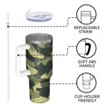 thumbnail image 4 of Camouflage 40oz Tumbler– Stainless Steel Insulated Tumbler with Handle and Straw, Large Capacity Travel Cup for Hot & Cold Drinks, 4 of 6