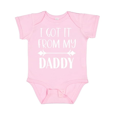 

Inktastic I Got It from My Daddy Gift Baby Boy or Baby Girl Bodysuit