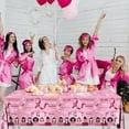 thumbnail image 5 of BAN Breast Cancer Table Cloth,3 Pcs Pink Ribbon Awareness Plastic Tablecloths Hope Courage Brave Table Cover for Women Girls Breast Cancer Party Supplies, 5 of 13