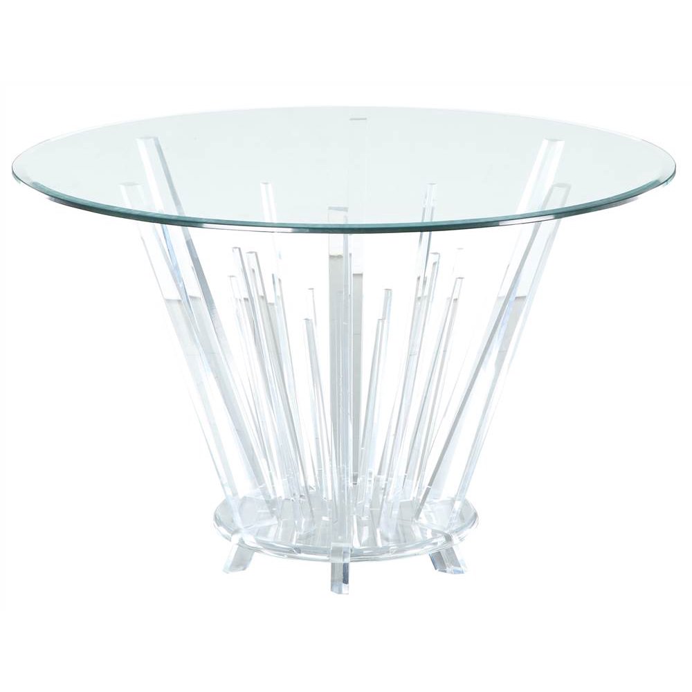 Acrylic Base Dining Table in Clear