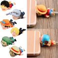 thumbnail image 2 of Protector de mordedura de Cable Kawaii para Iphone, organizador de cables Usb, Luffy Zoro enrollador, juguetes protectores para niños, regalo de Anime de una pieza gym unisex, 2 of 2