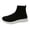 Black, variant on NOKIO Women's Lightweight Knit L𝗈afers S𝗅ip On Casual Athlet𝗂c Shoes Breathable Mesh Summer Walking Sandals Comfortable Soft Cushioned Midsole Tennis