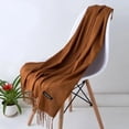 thumbnail image 2 of 2023 new 200*70cm Winter Fashion female Cashmere Wool thin Scarf Lady warm Shawl Pure colour UNISEX Pashmina solid wrap women, 2 of 5