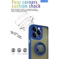 thumbnail image 3 of is specially designed for iPhone 13 Pro Anti-fall,anti-fingerprint, built-in 360° rotating ring bracket solid and durable magnetic car phone case, suitable for iPhone 13 Pro 6.1inches Male-Blue, 3 of 11