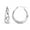 Silver, variant on LeCalla 925 Sterling Silver Filigree Round Hoop Earring Jewelry Star-Cut Hoop Earrings for Women Teen 20MM