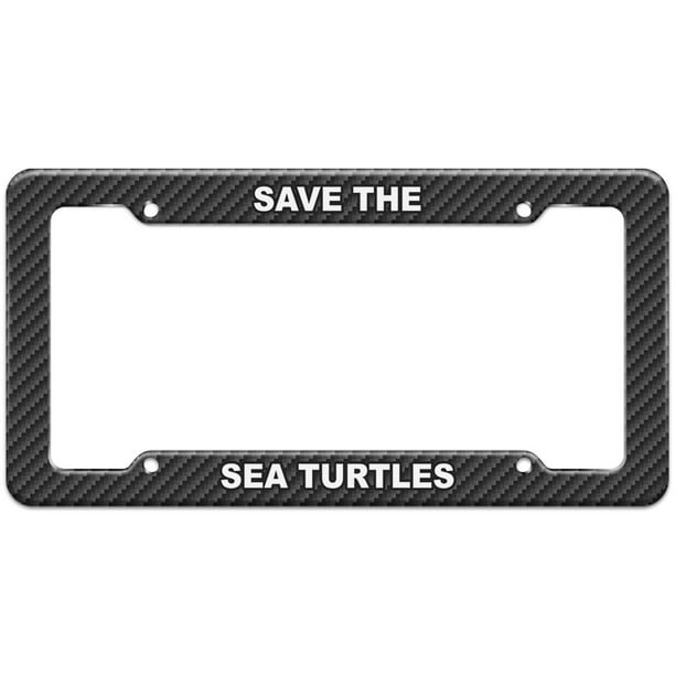 Save the Endangered Sea Turtles Plastic License Plate Frame