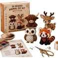thumbnail image 7 of Tiny 3D Beaded Animal DIY Kit, Bead Embroidery Kit, 3D Bead Animal Making Kit for Beginners, Cute Animals Beading Craft Set with Instructions (Pet Lovers), 7 of 7