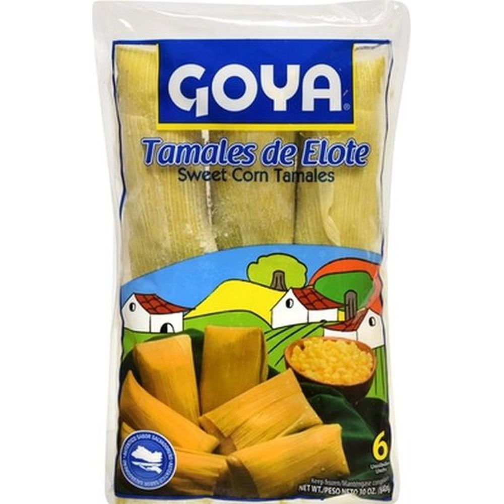 Goya Sweet Corn Tamales Tamales De Elote, 30 Ounce 12 per case