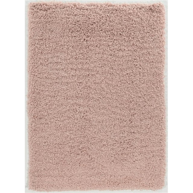 Riverbay Furniture 8' x 10' Shag Area Rug in Blush