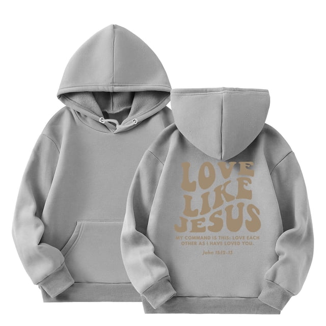 PMVFHDE Girls Casual Hooded Sweatshirt | Long Sleeve Letter Graphic Pullover | Soft Everyday Hoodie for Spring Fall Outfits Grey,8-9 Years