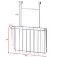 SunnyPoint Over The Door Organizer Holder; Set of 2, Silver