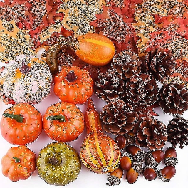 Calabaza Artificial JanHm Decoración de Otoño Navidad Acción de Gracias 50 Piezas
