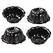 thumbnail image 3 of MGGi 4 Pack Mini Pie Pans, 5 inch Carbon Steel Reusable Nonstick Small Pie Plate Baking Dish, 8oz Ruffled Edge Individual Round Bakeware for Toaster Oven Air Fryer Insta Pot, for Cakes Tart Desserts, 3 of 4