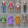 thumbnail image 3 of 1Set Outfits for 1/6 Doll Casual Skirt Vest Shirt Pants Dress Dollhouse Clothes, 3 of 8