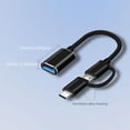 thumbnail image 2 of Cable tipo c y micro USB a USB OTG Adaptador portátil 2 en 1 adaptadores para teléfono móvil, 2 of 7