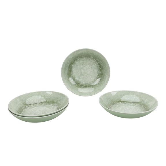 Better Homes & Gardens Reactive Glaze 4-Piece Dinner Bowl Set, Green