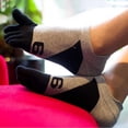 thumbnail image 5 of Men's Cotton Toe Socks Five Finger Socks No Show Crew Athletic Socks for Running 5 Pairs, 5 of 6
