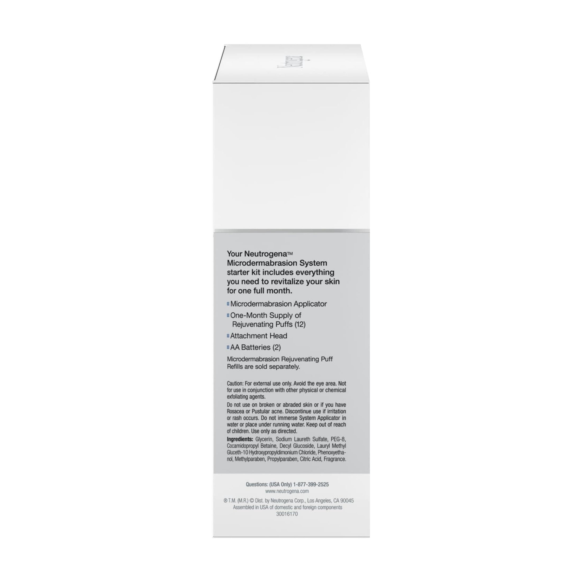 Neutrogena Microdermabrasion Kit, 1 Month Skin Exfoliator w/ Glycerin, 1 Count