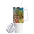 thumbnail image 2 of Cats Coconut Trees Sea Swimsuit 40 oz Tumbler with Handle Insulated&nbsp;Travel Mug&nbsp;Lid Straw Leak Proof Steel Vacuum Water Bottles Glasses Fits in Car Cup Holder, 2 of 7