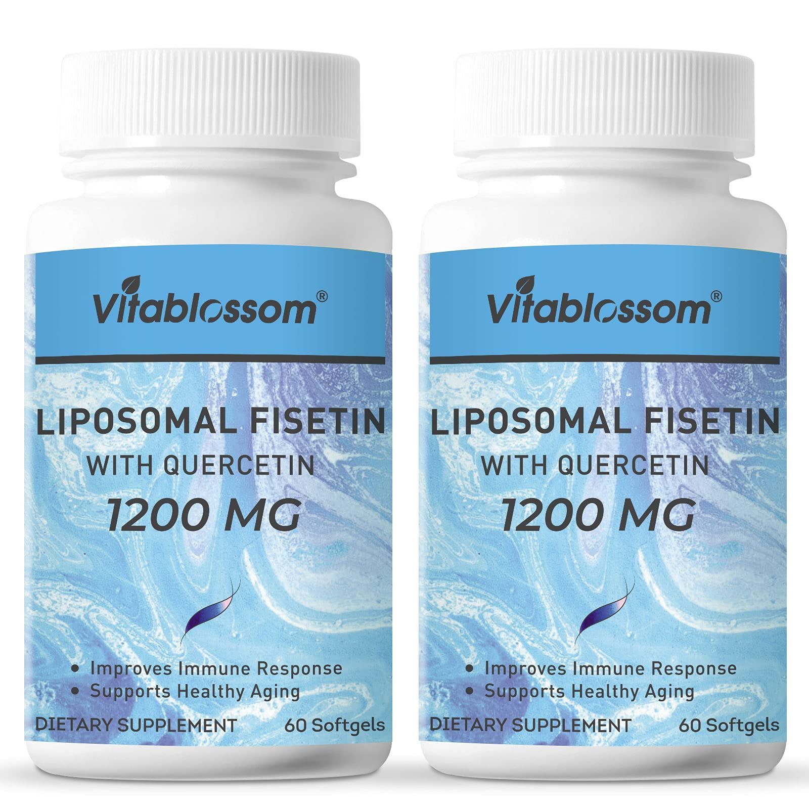 Vitablosom Liposomal Fisetin 1000mg with Quercetin 200mg Supplement per