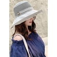 thumbnail image 4 of Summer Mesh Sun Hats for Women Lightweight Beach Hat Floral UPF50+ Packable Wide Brim Bucket Hat with Chin Strap, 4 of 7