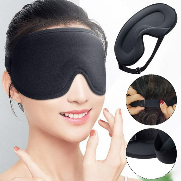 Travel Soft Padded Sleep Mask 3D Sponge Eye Cover Travel Aid Rest Blindfold Shade