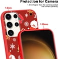 thumbnail image 4 of 2 Packs Christmas Print Phone Case for Samsung Galaxy S21 FE 5G 6.4", with Aesthetics Pattern Design Soft TPU Silicone Xmas Cases, Shockproof Bumper Protector Camera Girls Women Cover, Deer, 4 of 6