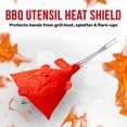 thumbnail image 4 of Grillbot Heat-Resistant BBQ Utensil Shield, BPA-Free Silicone, Universal Fit, Spider, Red, 4 of 8