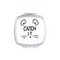 thumbnail image 1 of Catch IT Mouse Face DIY Design Square Mirror Portable Compact Pocket Makeup Double Sided Glass, 1 of 3
