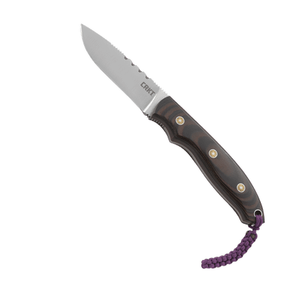 CRKT Hunt N Fisch Outdoor Survival Fixed Blade Knife with Sheath: 9Cr18MoV Plain Edge Blade G10 Handle 2861
