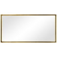 thumbnail image 4 of Brushed Gold Metal Framed Rectangular Wall Mirror, 80"x40", 4 of 13