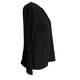 thumbnail image 5 of MHFRRA Camiseta Informal de Manga Larga con Cuello Redondo para Mujer, Básica, de Color Liso, para Uso Diario, Cómoda y Holgada. Negro, 5 of 5