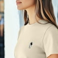 thumbnail image 5 of Dalix Astronaut Embroidered Lightweight Relaxed Jersey Tee Summer Cute Space Womens in Natural S Small, 5 of 5