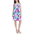 thumbnail image 2 of FORMRS Summer Dress for Women Loose U Neck Sleeveless Midi Beach Sundresses with Pockets, Abstract Drawing, 2 of 8